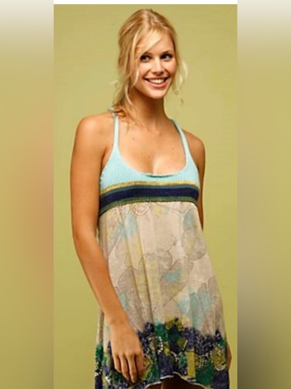 Free People Sun Streaked Florals Dress ASO Alex Russo Sz S - Picture 2 of 8